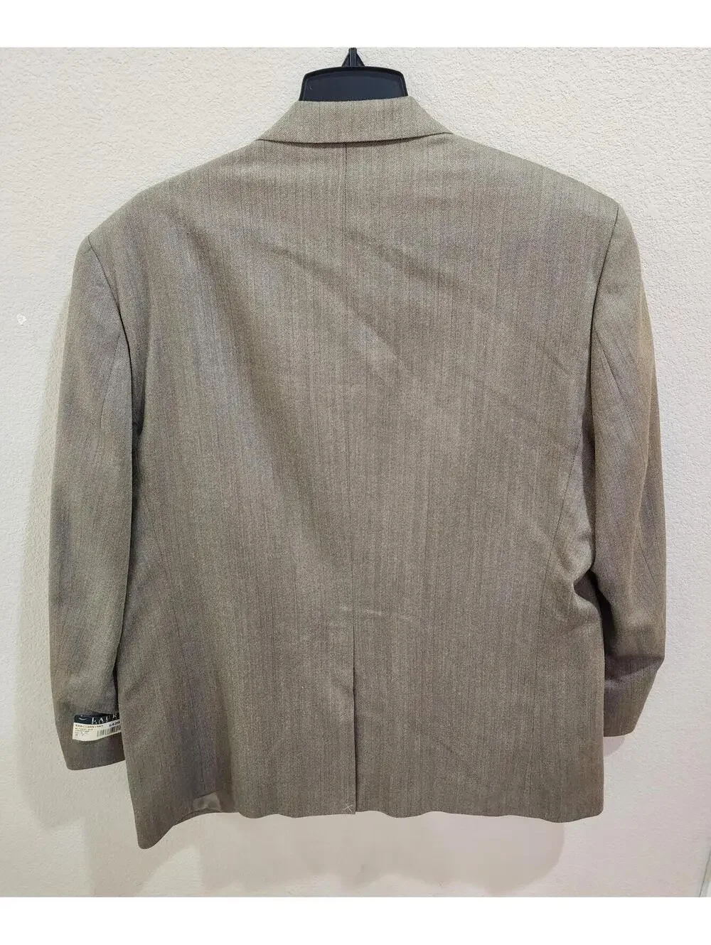 Lauren Ralph Lauren Blazer Coat Men's 44R Silk & Wool Tan Bone NWT $500 Retail